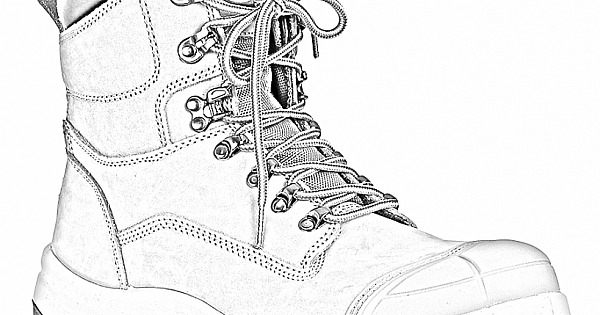work boots drawing