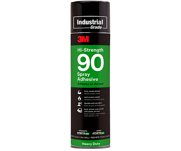 3M Hi-Strength 90 Spray Adhesive in Green - Front View
