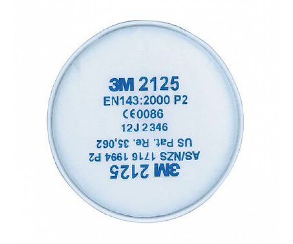 3M P2 Particulate Filter 2125 Cartridges & Filter Accessories