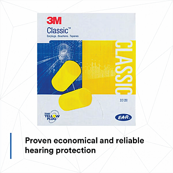 3M E-A-R Classic Uncorded Earplugs 200 pairs - 312-1201