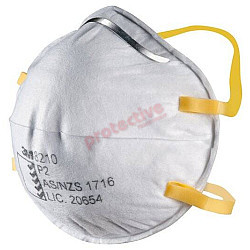 3M Cupped Particulate Respirator 8210, P2 Mask - Box of 20 3M Cupped Particulate Respirator 8210, P2 Mask - Box of 20