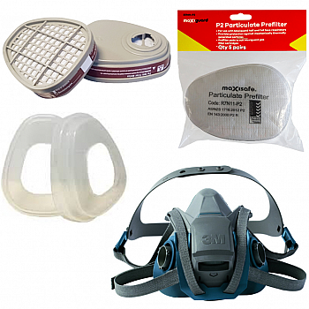 Half Face Mask Respirator Essential Virus Kit