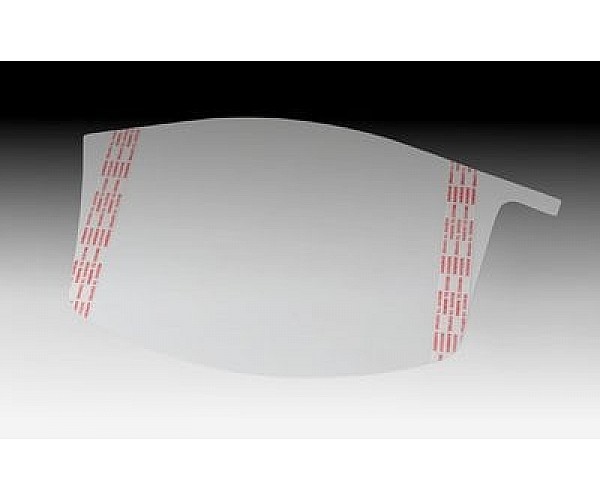 3M Versaflo Peel-Off Visor Covers M-928 ( Pack of 10 ) in Clear - Front View