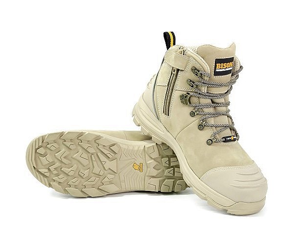 BISON SAFETY BOOT XT ANKLE LACE UP WITH ZIP