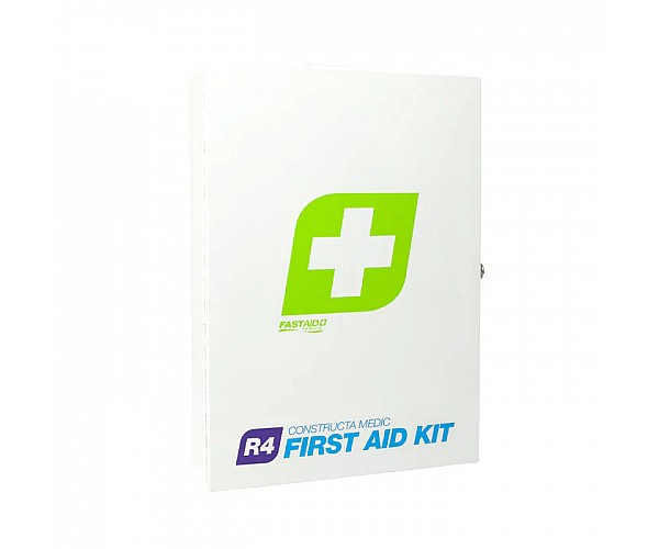 FastAid R4 Constructa Medic Metal Cabinet First Aid Kit in [colour] - Front View