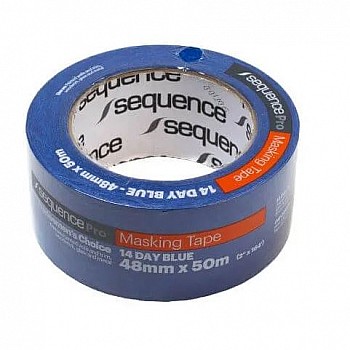 Sequence 14 Day Blue Clean Edge Masking Tape - Carton of 24