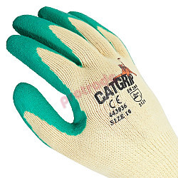 CATGRIP Green Latex Palm Grip Gloves - Pack of 12 CATGRIP Green Latex Palm Grip Gloves - Pack of 12