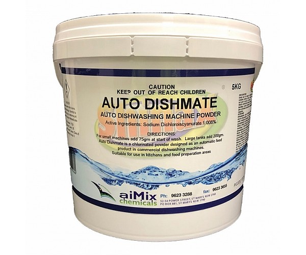 Aimix Auto Dishmate Dishwashing Powder in White - Front View