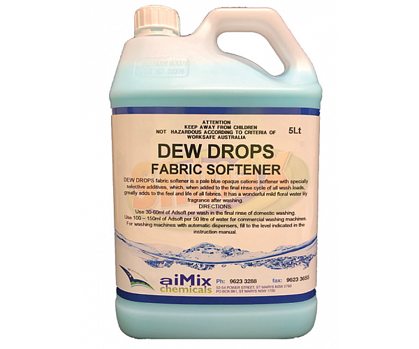 Dew Drops Fabric Softener 5L Cleaning Liquids