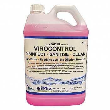 Virocontrol Disinfect Sanitise Cleaning Solution 5 Litre