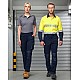 Unisex Utility Stretch Cargo Work Pants WP05 in Black, Navy, Charcoal and White - Front View