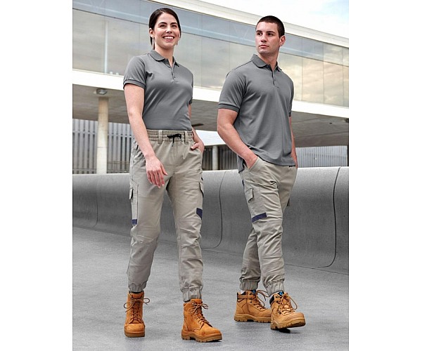 Unisex cotton stretch drill cuffed work pants - WP28