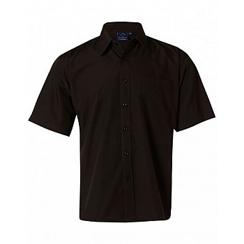 Men's Poplin Short Sleeve Business Shirt Bs01s