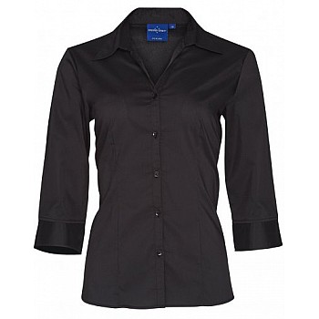 Women's Teflon Executive 3/4 Sleeve Shirt Bs07q