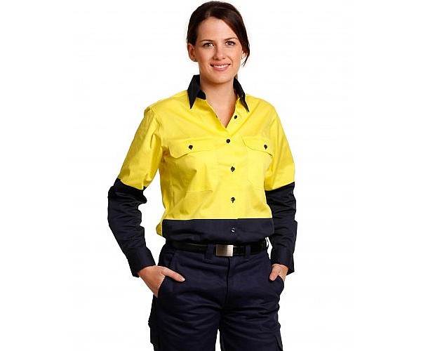 LADIES LONG SLEEVE SAFETY SHIRT SW64
