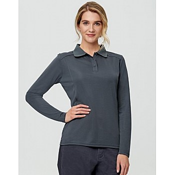 Ladies Lucky Bamboo Long Sleeve Polo Ps90