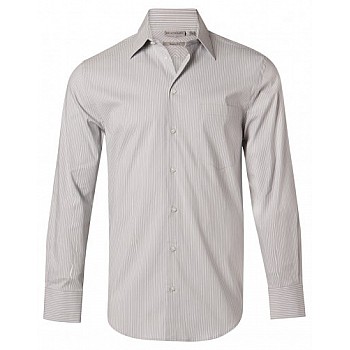 Men's Ticking Stripe Long Sleeve Shirt M7200l