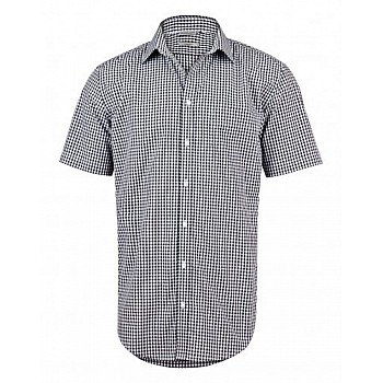 Men’s Gingham Check Short Sleeve Shirt M7300s