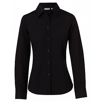 Women's Cotton/Poly Stretch Long Sleeve Shirt M8020l
