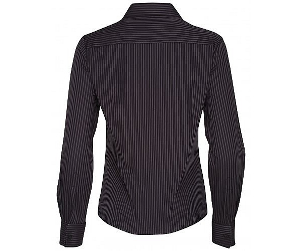 Ladies Dobby Stripe Long Sleeve Shirt M8132