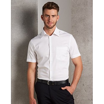 Men's Cotton/Poly Stretch Short Sleeve Shirt M7020s