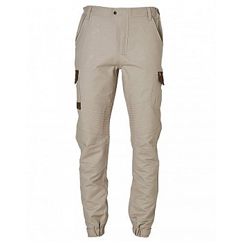 Mens Stretch Cargo Work Pants With Design Panel Treatment