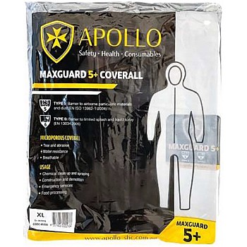 Apollo Maxguard 5+ Microporous Coveralls Type 5 6