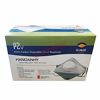 Apollo P2 Carbon Valved Flat Fold Respirator Masks