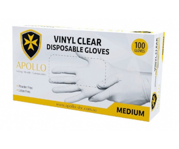 Vinyl Clear Powder Free Disposable Gloves