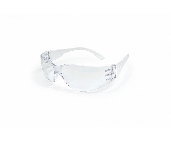 Apollo Safety Glasses Clear Lens - Carton Qty in Clear - Front View