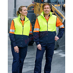 Hi Vis Two Tone Fleece Vest Sw08 Hi Vis Two Tone Fleece Vest Sw08
