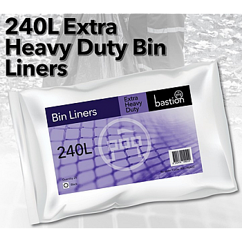 Bin Liner Heavy Duty 240l Pack Of 25
