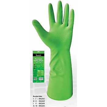 Bastion Premium Green 380mm Rubber Gloves