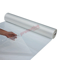 Industrial Clear Builders Plastic 2m X 100m X 100um