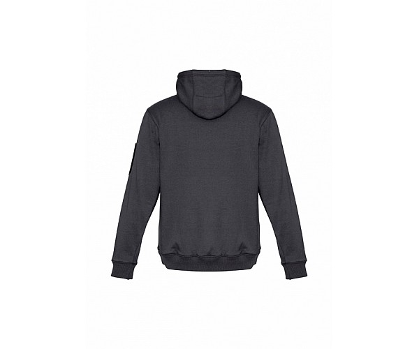SYZMIK Unisex Multi-Pocket Hoodie - ZT467 in Grey Marle/Charcoal - Front View