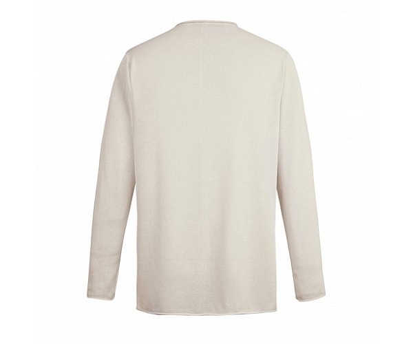 Unisex Streetworx Heritage Pullover - front view, light wash, with chest pocket and rolled hems