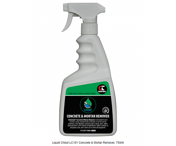 CHEMTOOLS Concrete and Mortar Remover Liquid Chisel 700ml Spray Bottle Surface Cleaning