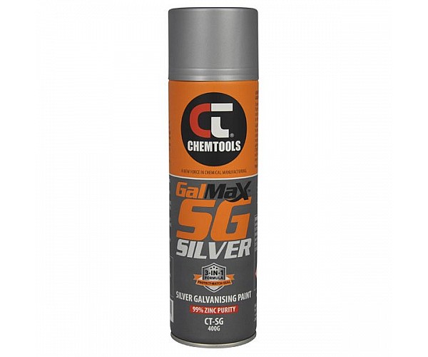 GalMax SG Silver 3-in-1 Galvanising Paint 400g Aerosol Paints Solvents & Chemicals