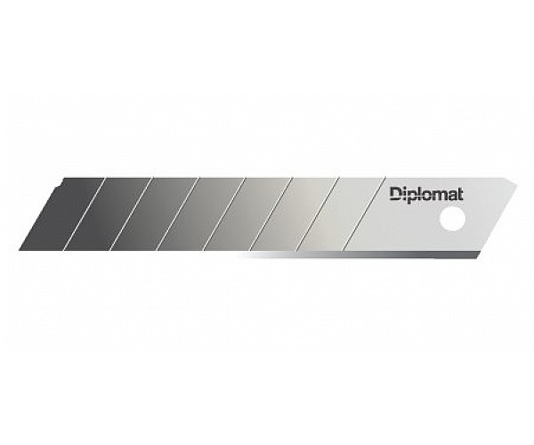 Diplomat 18mm Extra Heavy Duty Snap Cutter Blade tube of 8 Knives Blades & Window Scrapers