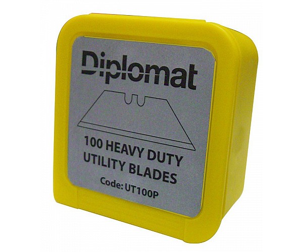 Diplomat Heavy Duty Utility Blades pack of 100 Knives Blades & Window Scrapers