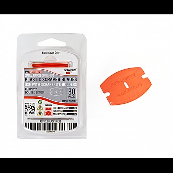 Scraperite Curved Plastic Blade - 30 Replacement Pack