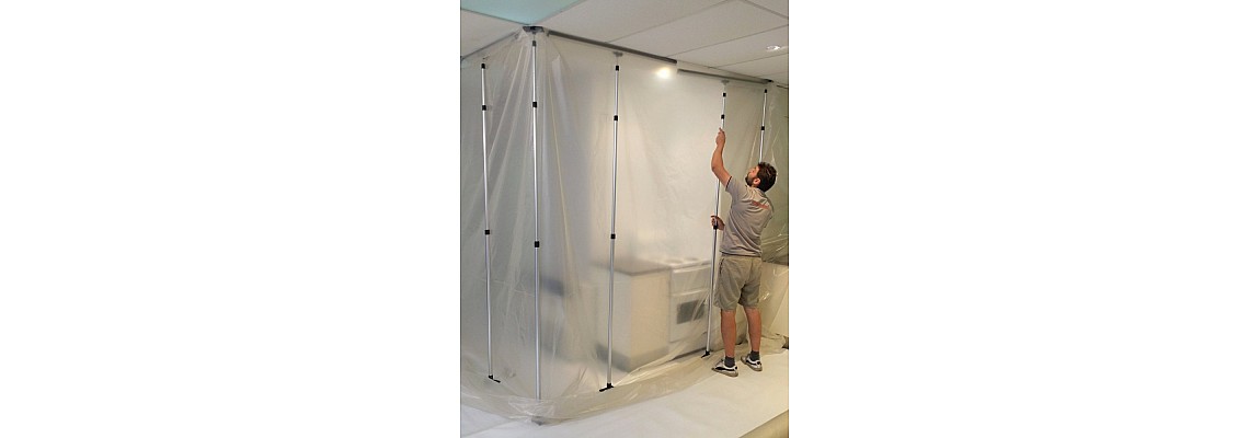 Extender Wall Dust Containment System for Renovation Projects!