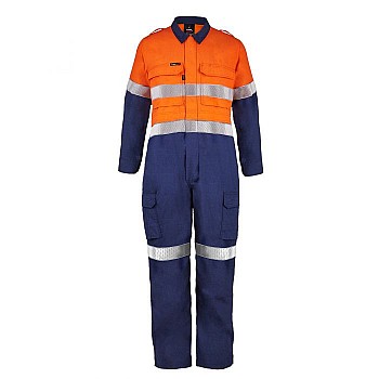 Hi Vis Two Tone Coverall With Fr Reflective Tape