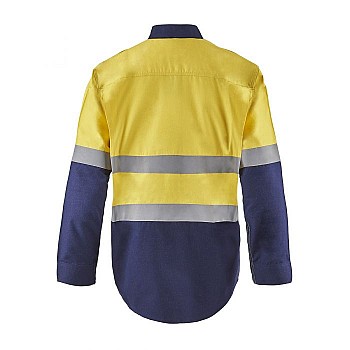 Open Front Hrc2 Shirt With Gusset Sleeves And Fr Reflective Tape