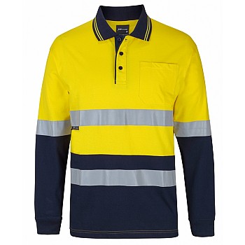 Hi Vis (Day & Night) Long Sleeves Cotton Polo