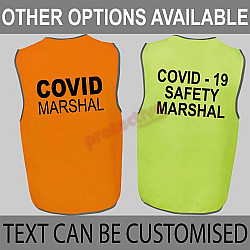 Custom Vests Marshal Velcro Hi Vis Safety Vest Custom Vests Marshal Velcro Hi Vis Safety Vest