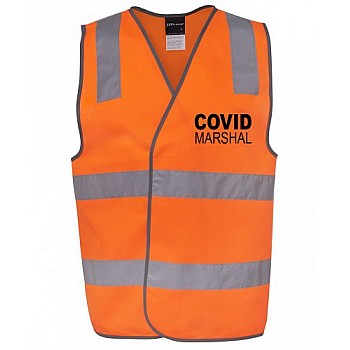 Covid Marshal Velcro Hi Vis Safety Vest