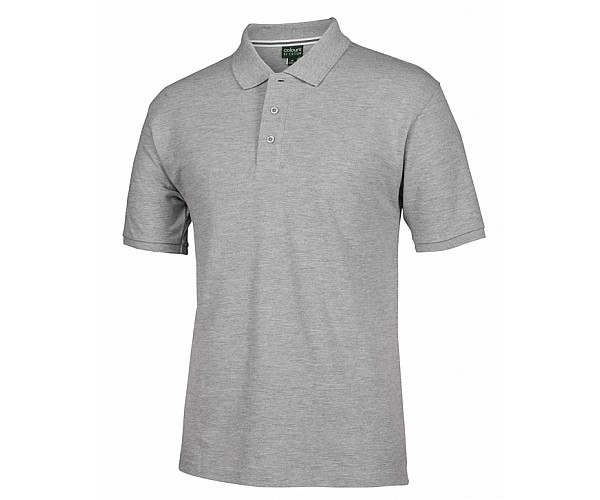 Classic C OF C Pique Polo Shirt in 13% Marle - Front View