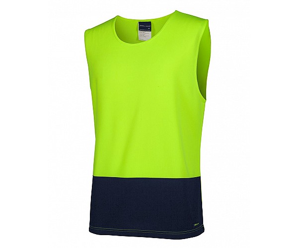 HI VIS Muscle Singlet in [colour] - Front View