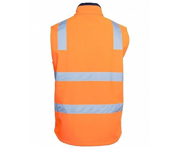 HI VIS Soft Shell Vest With Railway Reflective Tape
